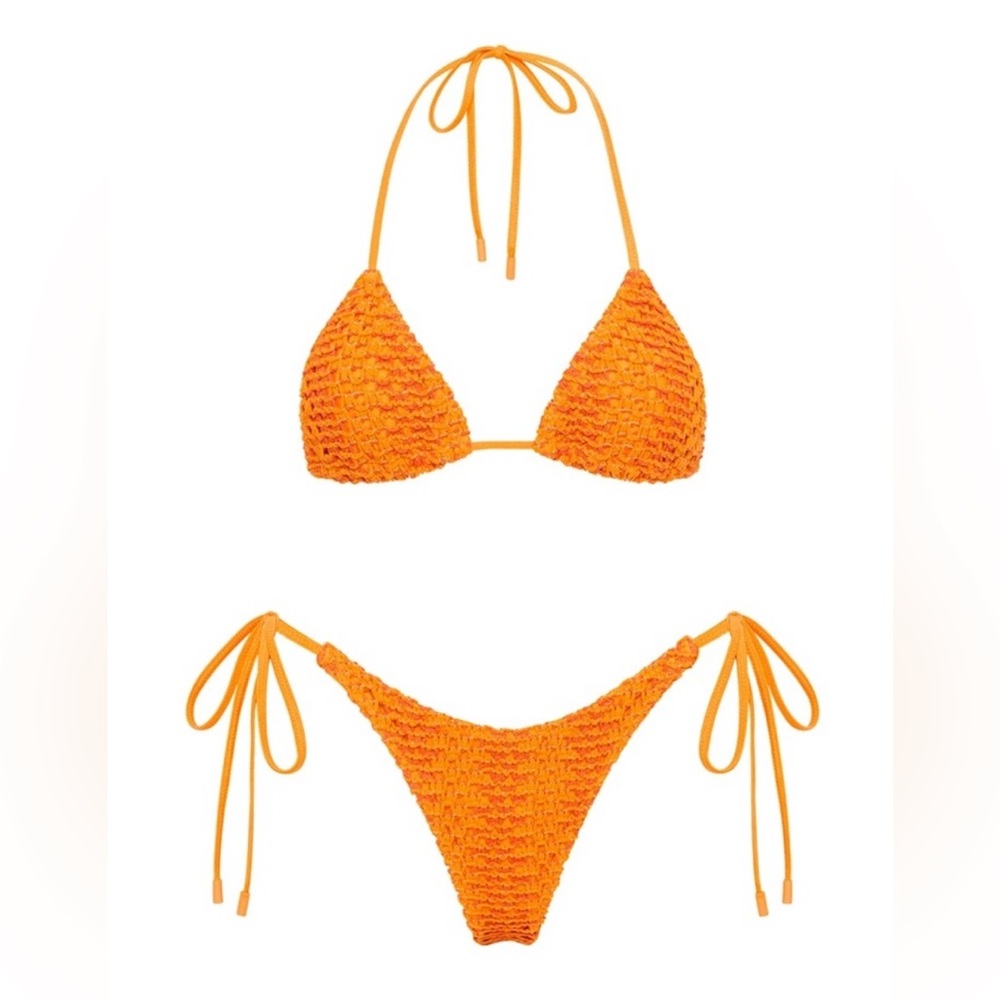 ***SOLD*** Triangl Swim - Vinca, Frosi, Orange Crochet